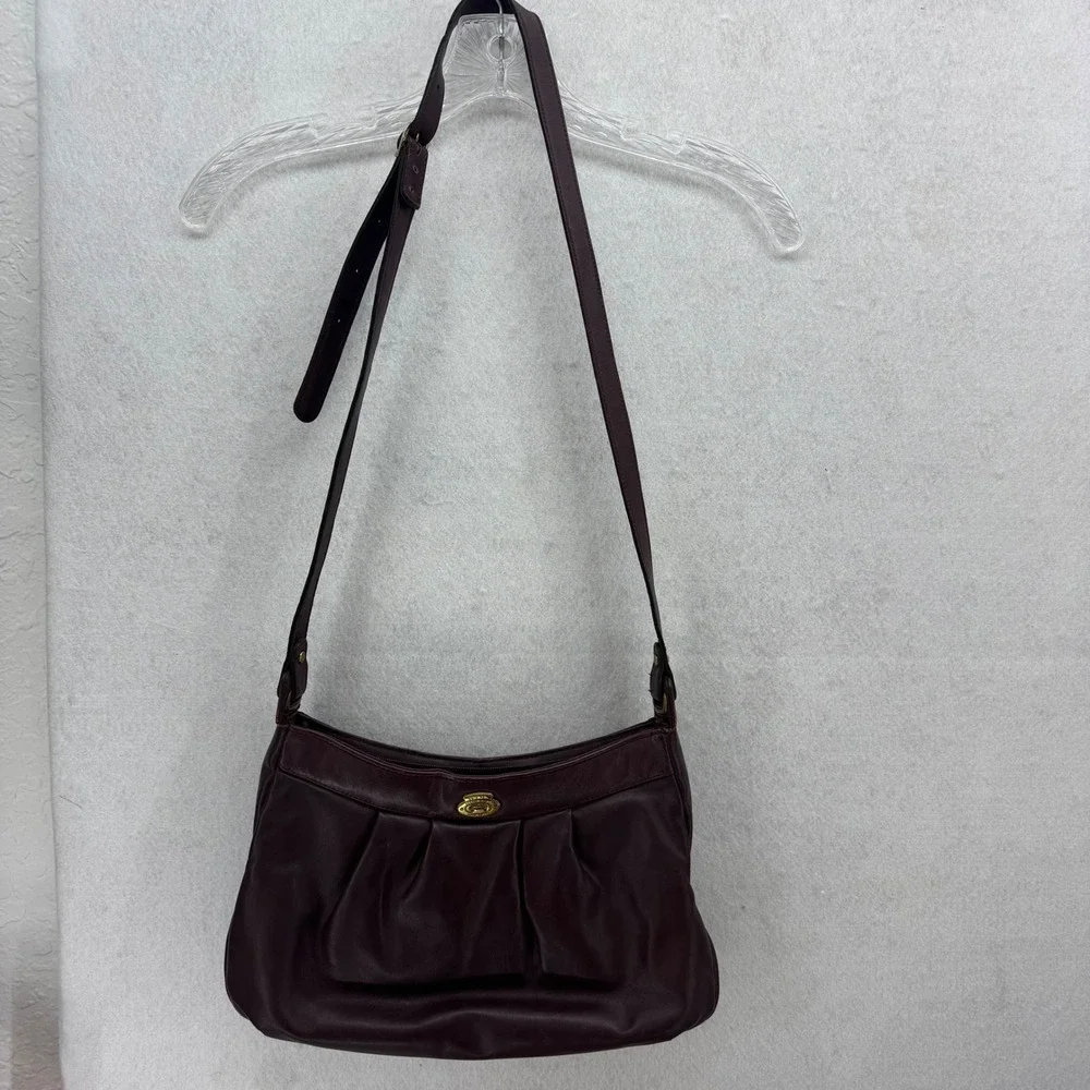 Vintage Etienne Aigner Original‎ Handcrafted Leather Crossbody Bag Purse